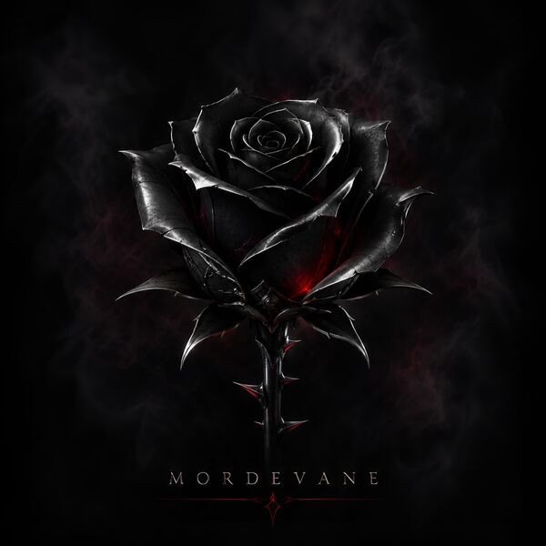 Mordevane — The Black Rose cover art, a black rose